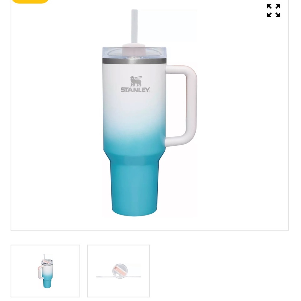 Stanley 40oz Quencher H2.0 Flowstate Tumbler in Pool Ombré